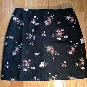 Never Worn LOFT Flower-Patterned Jacquard Skirt